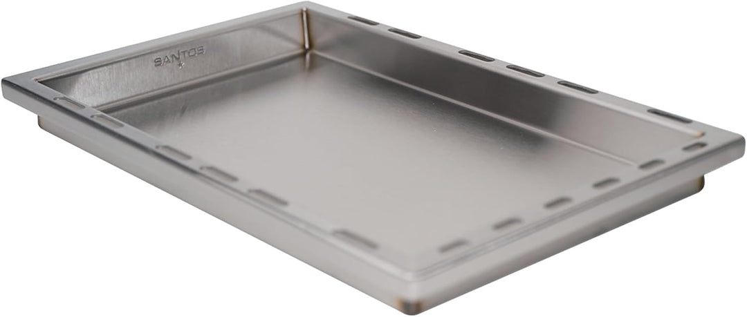 SANTOS einsetzbare Grillpfanne/Einsatzpfanne - Edelstahl Plancha - 28x45,1x4cm - für Napoelon Rouge/