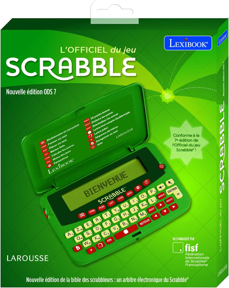 LEXIBOOK scf-428afr der Offiziellen des Spiels Scrabble Deluxe ODS 7 Ohne zusätzliche Batterien, Ohn