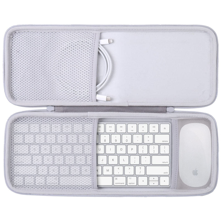 co2CREA Hart Reise Schutz Hülle Etui Tasche für Apple Magic Keyboard und Magic Mouse 2/1 Tastatur Ma