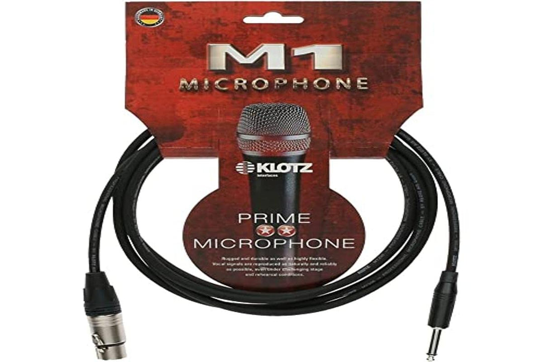 Klotz M1 Prime XLR Fem/Klinke 10,0-10,0 Meter - schwarz