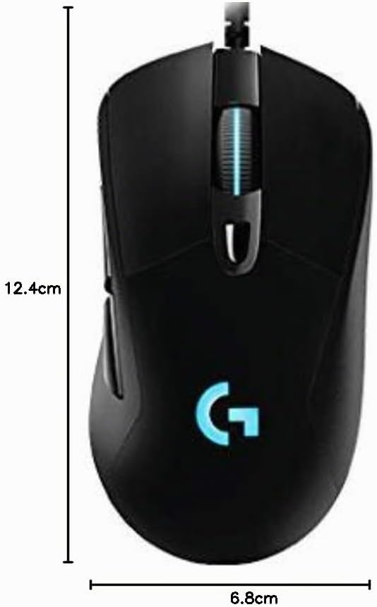 Logitech G403 HERO Gaming-Maus mit HERO 25K DPI Sensor, LIGHTSYNC RGB, geringes Gewicht von 87g und