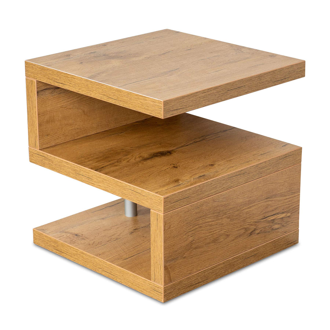 levandeo Couchtisch Sigi Wildeiche Eiche B x H x T: 44x44x44cm Holz Beistelltisch Keine Montage Fest