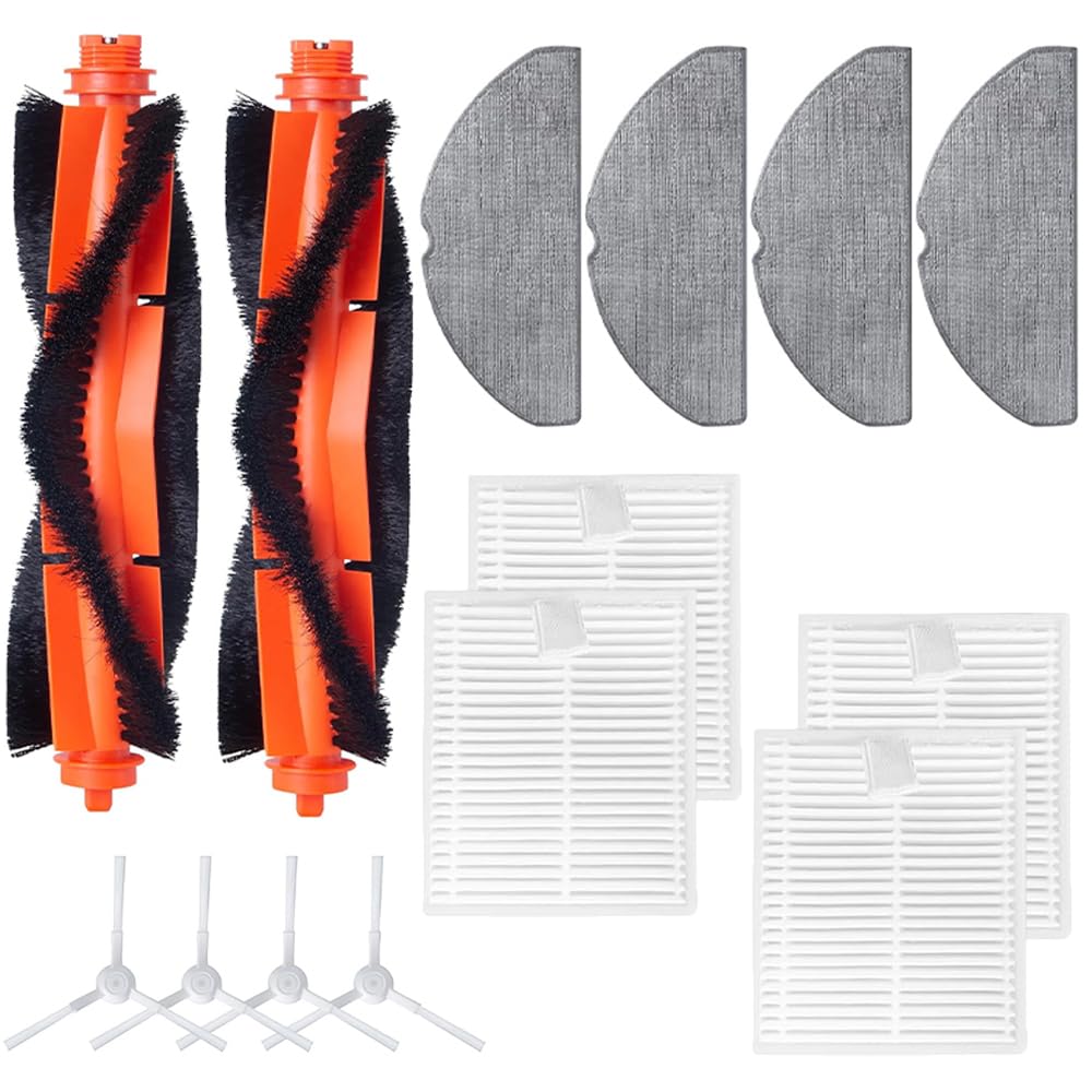 Zubehör Kit kompatibel mit Xiàomi S20 Roboter Staubsauger,Komplettes Ersatz-Set,14 Stück Ersatzteils