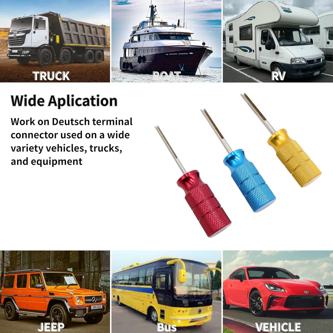 Entriegelungswerkzeug - 3-teilig 14/16/20 AWG Auspinwerkzeug ISO Steckkontakte Werkzeug für Autos un