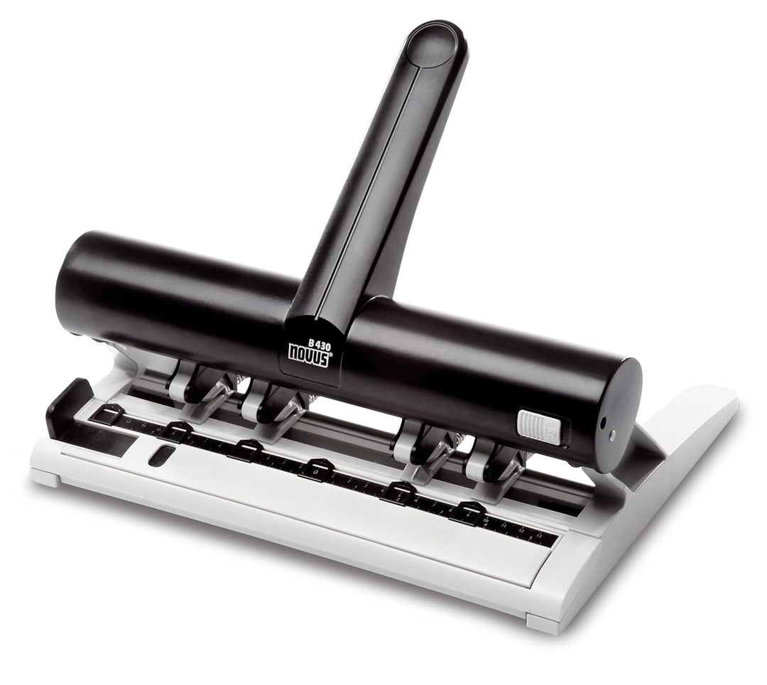 Novus Zeitplaner-Locher B 430 Mehrfachlocher, metall, variabel, 4 Stanzsegmente, Stanzsegmente