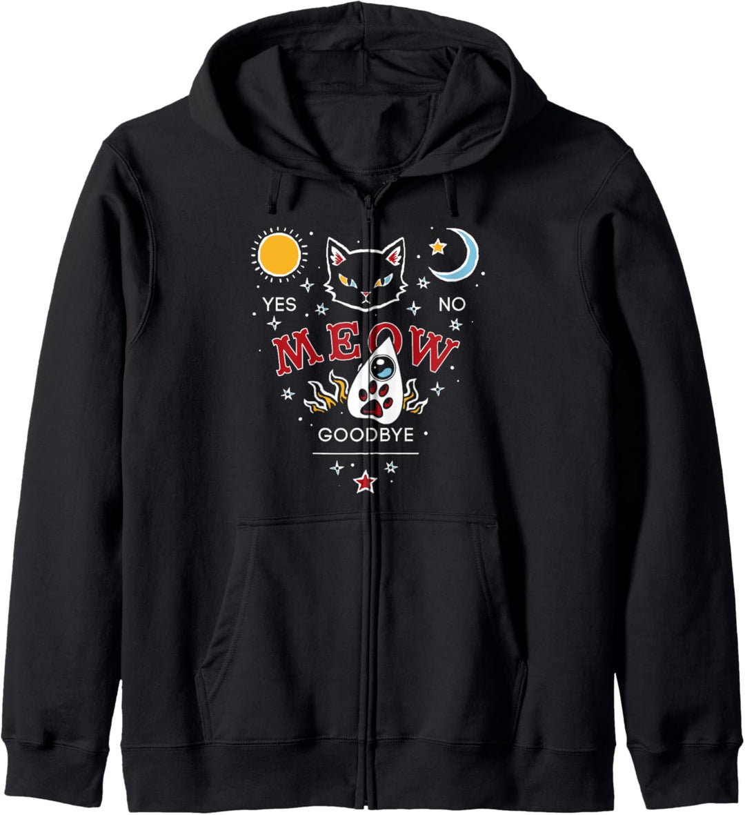 Trendy Cat Ouija Kapuzenjacke