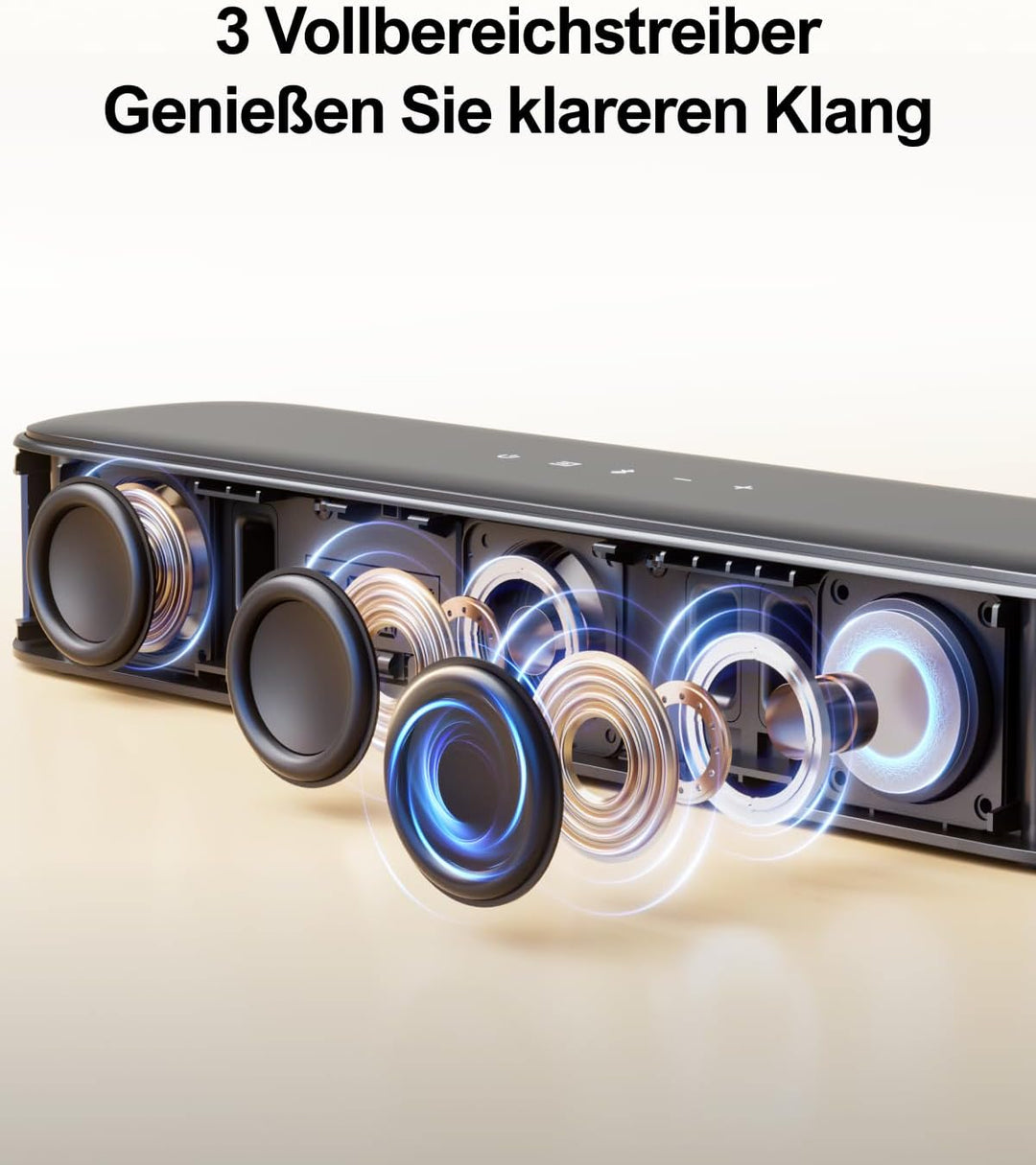 ULTIMEA 5.1 Soundbar für TV Geräte, Surround Sound System mit App Steuerung, Soundbar mit Subwoofer,