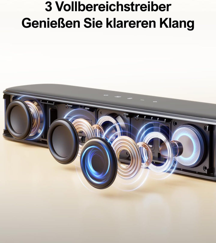ULTIMEA 5.1 Soundbar für TV Geräte, Surround Sound System mit App Steuerung, Soundbar mit Subwoofer,
