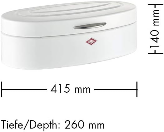 Wesco 236201 Brotkasten Elly Edelstahl, Rot