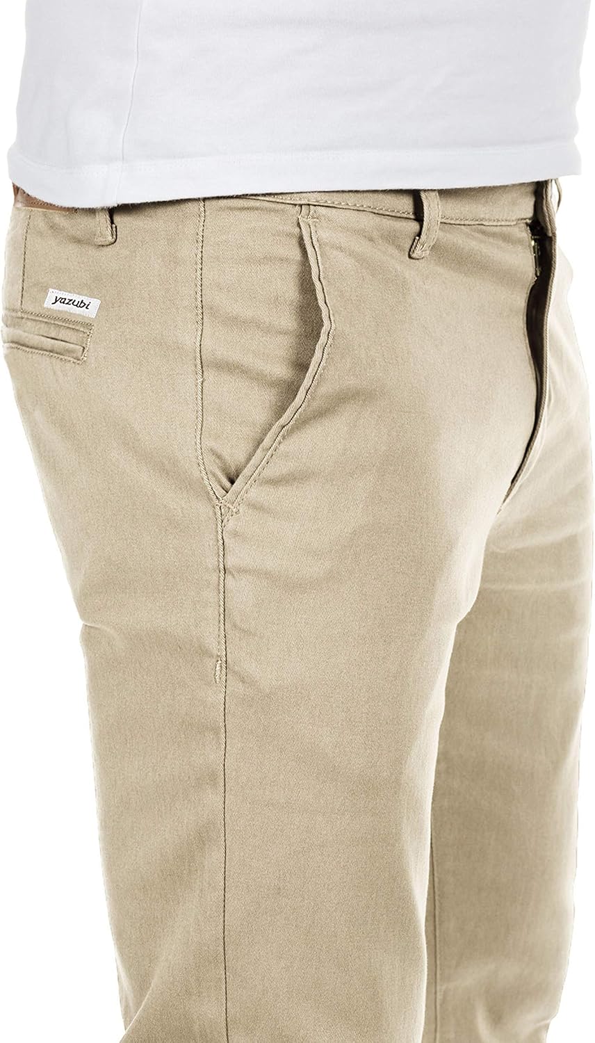 Yazubi Herren Chino Hose, Modell Dustin, Chinohose by Yzb Jeans 29W / 30L Beige (Plaza Taupe 161105)