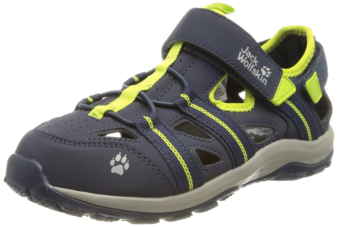 Jack Wolfskin Unisex Kinder Sun Climber K Sandale 31 EU Blue Lime, 31 EU Blue Lime