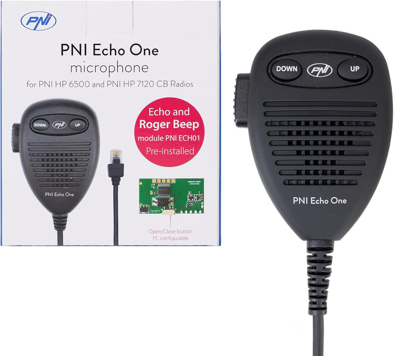 PNI Echo One Mikrofon HP 6500 HP 7120 mit Echo-Modus und programmierbarem Tonsignal