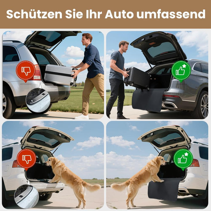 KYG Ladekantenschutz Kofferraum Wasserabweisend und Kratzfest Kofferraum Schutzmatte Langlebig Koffe