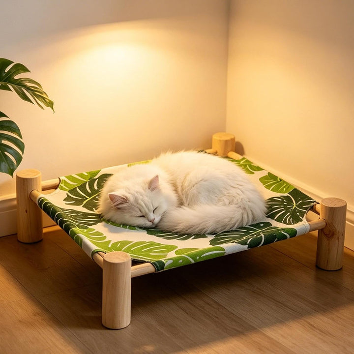Hängematte für Katzen | Abnehmbare Schlaf-Lounge,-Hängemattenbett | für Ecke Balkon Terrasse Wohnhei