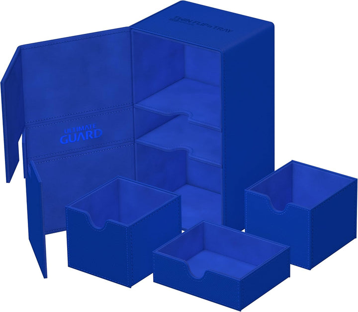 Ultimate Guard Twin Flip`n`Tray 200+ XenoSkin Monocolor Blau, Blau
