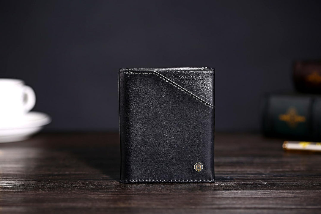 Cronus & Rhea® | Luxus Geldbörse mit Münzfach aus exklusivem Leder (Demeter) | Geldbeutel - Brieftas
