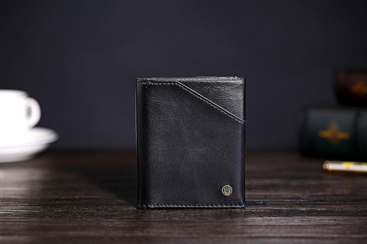 Cronus & Rhea® | Luxus Geldbörse mit Münzfach aus exklusivem Leder (Demeter) | Geldbeutel - Brieftas