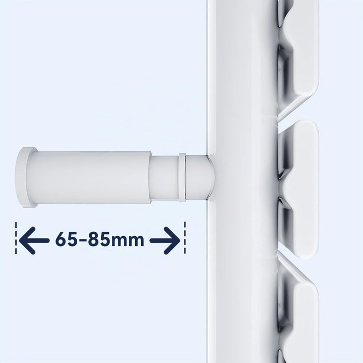 SONNI Badheizkörper Flach Handtuchtrockner 762 x 400 mm Weiss Handtuchwärmer mit Multiblock Seitenan