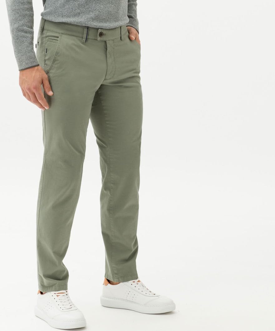 EUREX by Brax Herren Jim Cotton Daily Friend Hose 36W / 30L Grün, 36W / 30L Grün