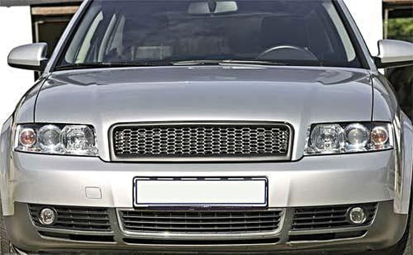 Waben- Gitter- Kühler- Sport- Front- Rippen- Grill ohne Emblem Schwarz Eintragungsfrei