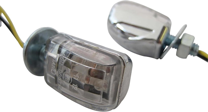 Alchemy Parts Klein Mikro Motorrad E-Geprüft Chrom LED Blinker Signale Turn