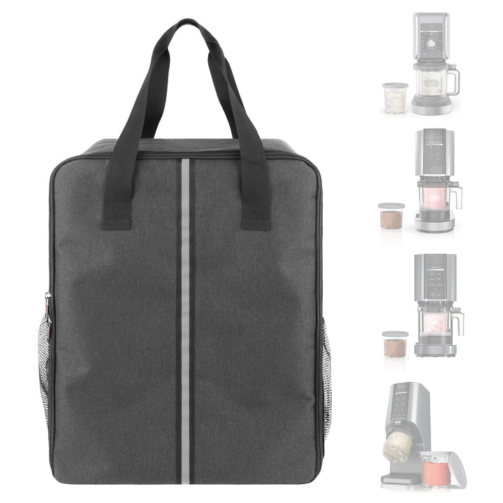 Ice Cream Maker Carrying Bag with Handle, Waterproof Dustproof Storage Bag Compatible with Ninja Cre