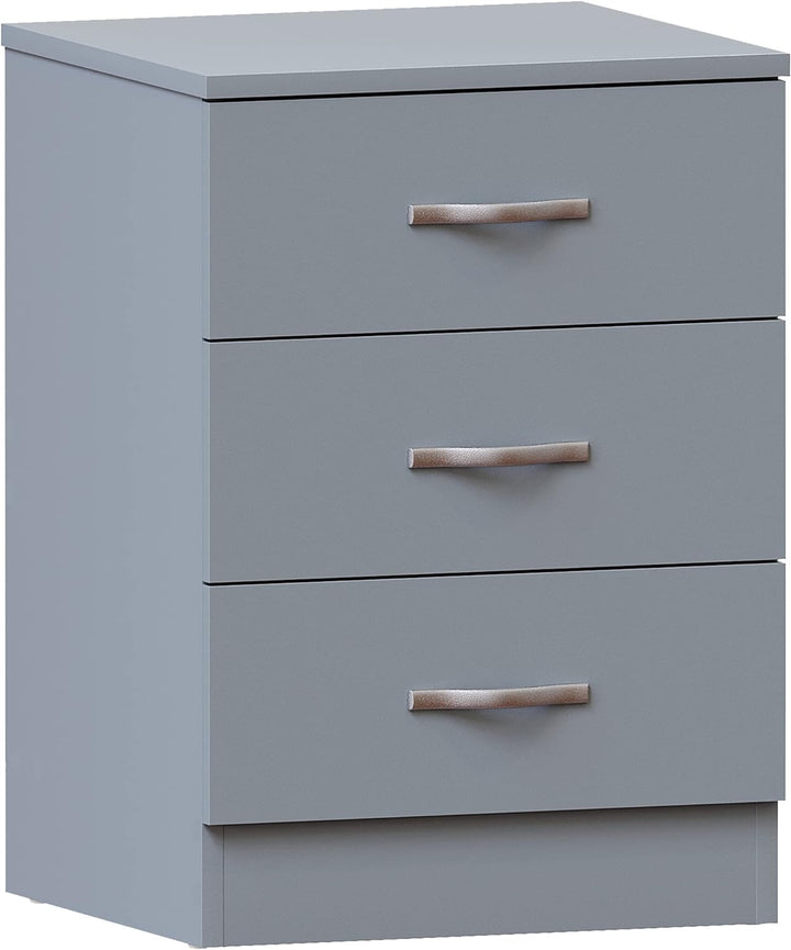 Vida Designs Kommode, Metall, Grau, H 56cm x W 40cm x D 36cm, Grau