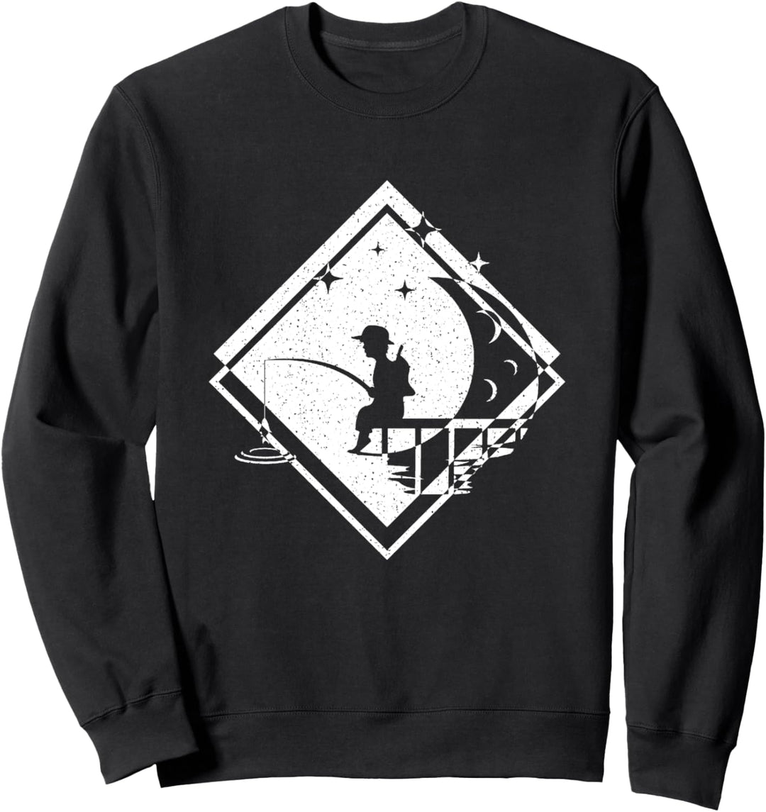 Angler Angeln Angel Fischer Fischen Rute Köder Sweatshirt