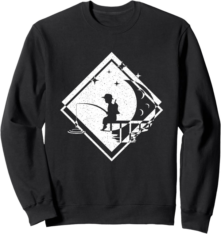 Angler Angeln Angel Fischer Fischen Rute Köder Sweatshirt