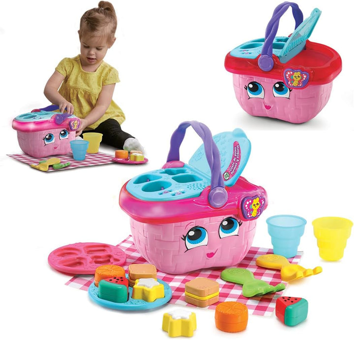 Leapfrog VTech Picknickkorb Formen und Geschmacksrichtungen, Nestbares Spielzeug für Kinder ab 1 Jah