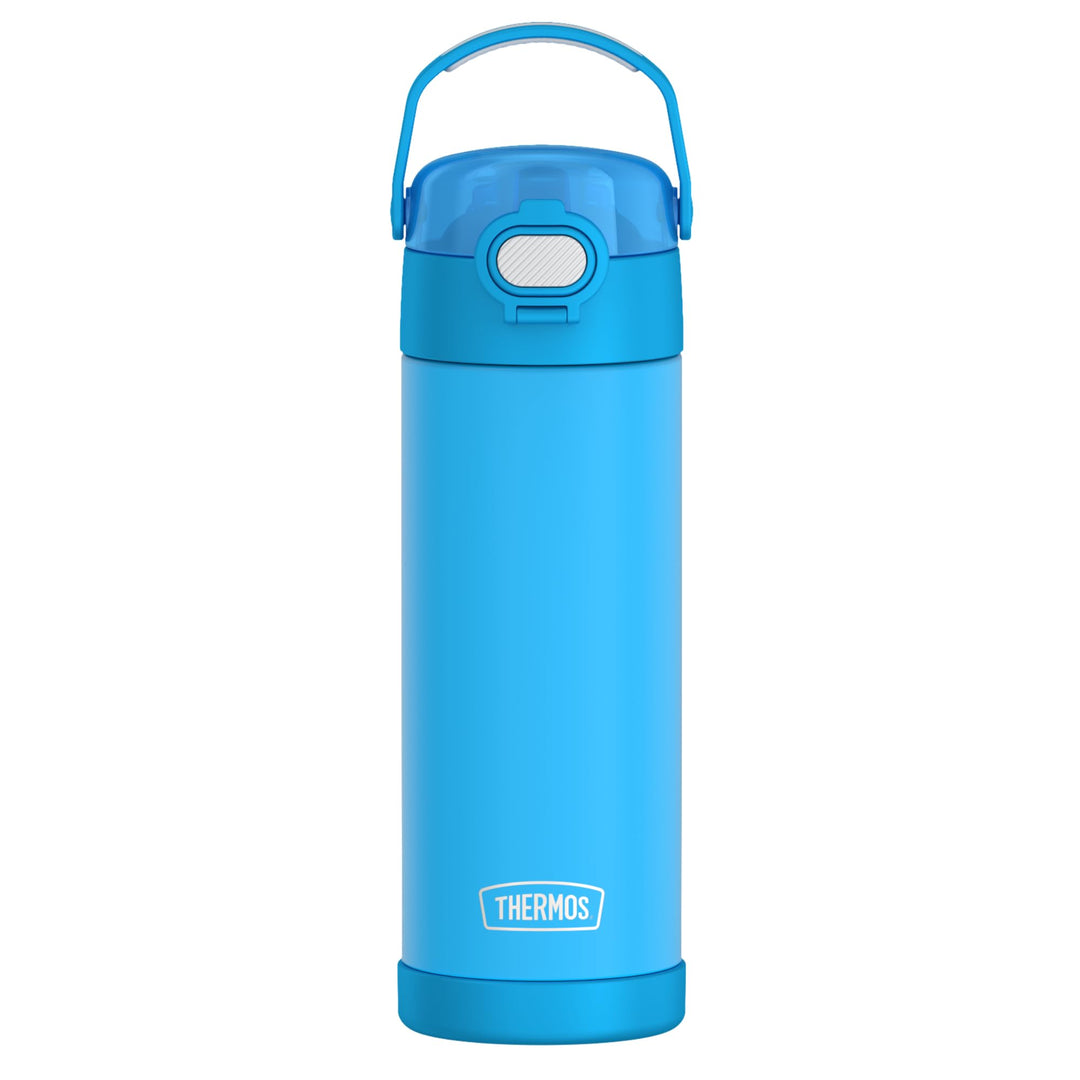 THERMOS kids FUNTAINER Trinkflasche 0,47 l, 12 h kalt, neon blue, Neon Blue