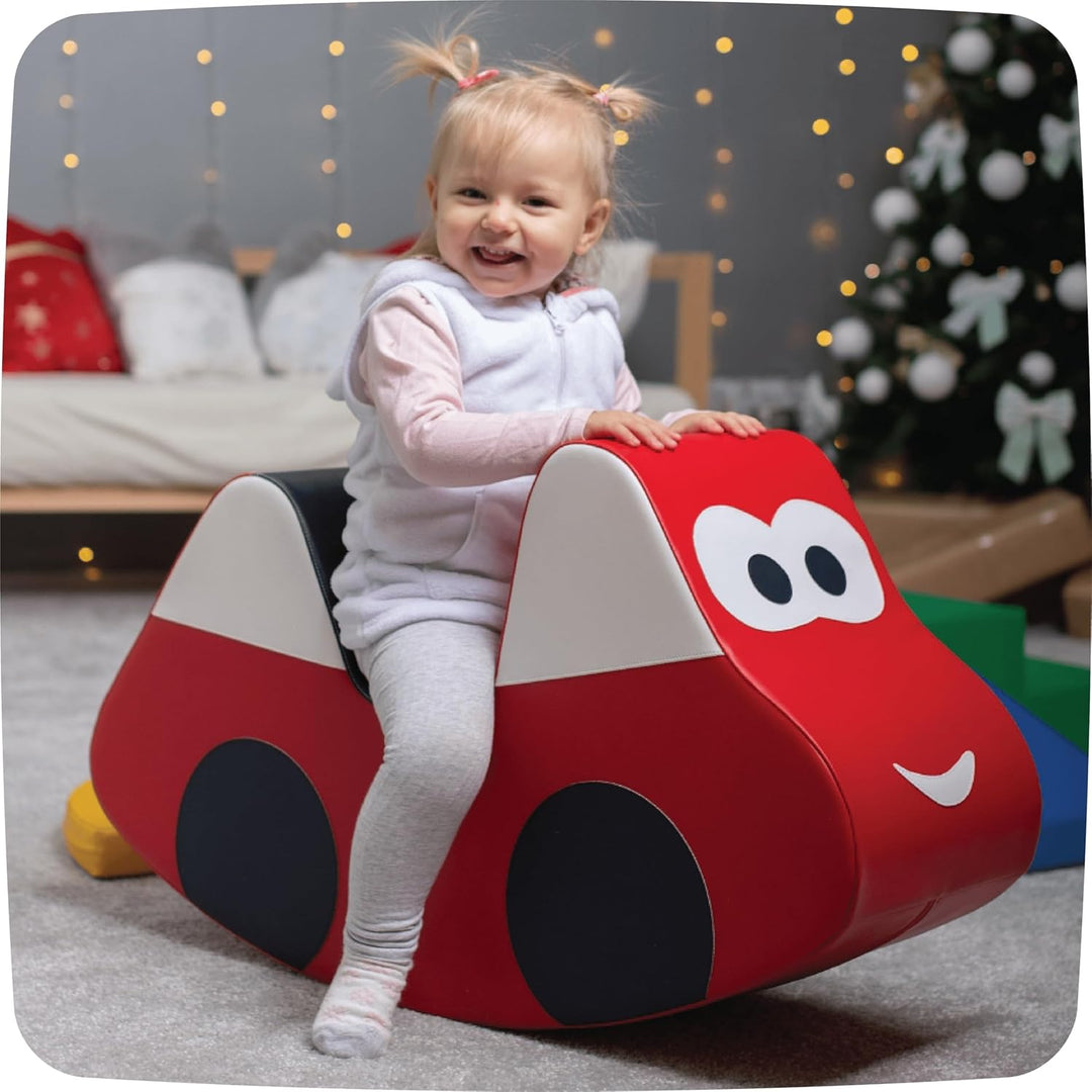 IGLU SOFT PLAY Schaukelpferd Kinder Schaukeltier Baby Schaukelspielzeug Spielzeug (Rot), Rot