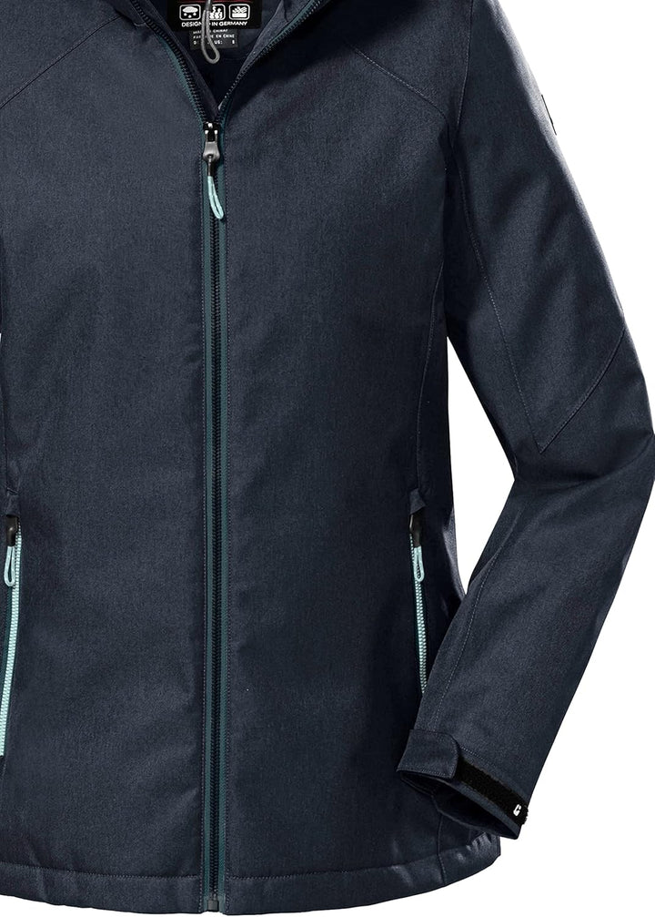 Killtec Damen Kow 142 Wmn Jckt Outdoorjacke/Funktionsjacke mit abzippbarer Kapuze 36 dunkelnavy, 36