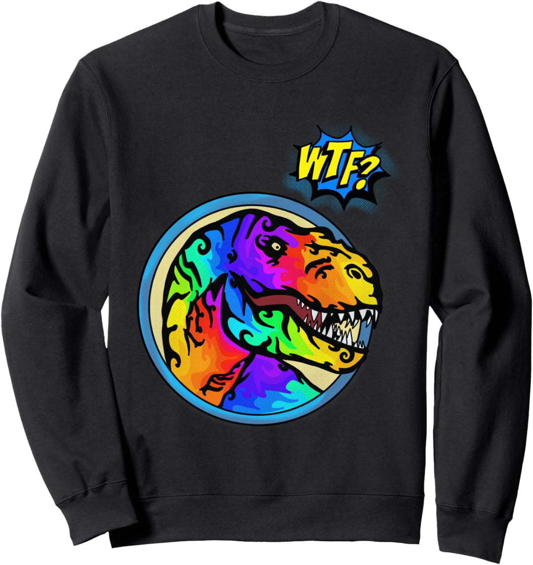 T-rex Pop Art Design! Ein süsser und modischer Dinosaurier Sweatshirt