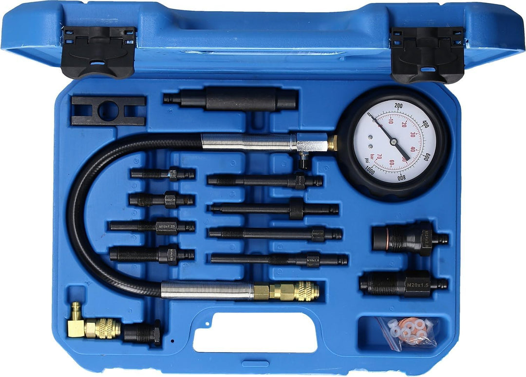 BRILLIANT TOOLS BT581050 Kompressionstester-Satz für Diesel Motoren, 13-tlg [Powered by KS TOOLS] |