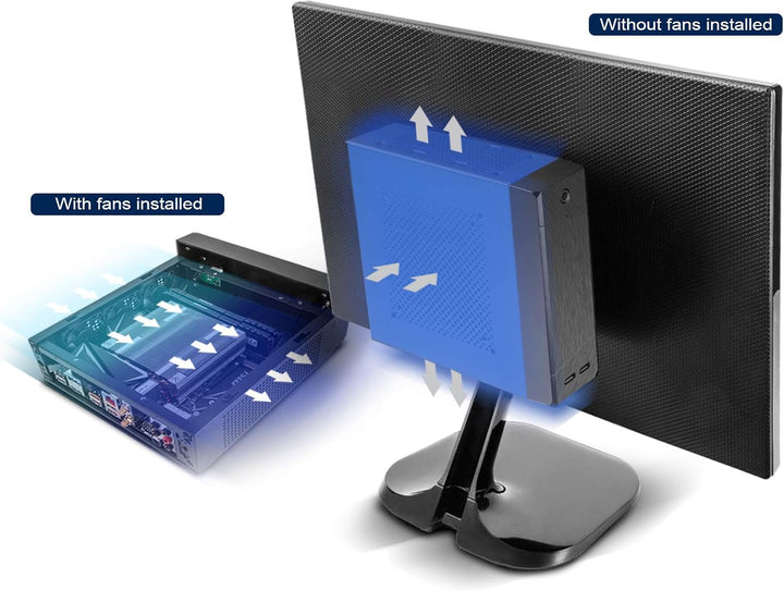 SilverStone Technology SST-ML10B - Milo Mini-ITX kompaktes HTPC Desktop Gehäuse, modulares Design, I