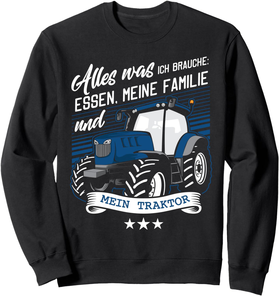 Traktor Landwirt Geschenk Motiv mit Spruch Bauer Agrarstarz Sweatshirt