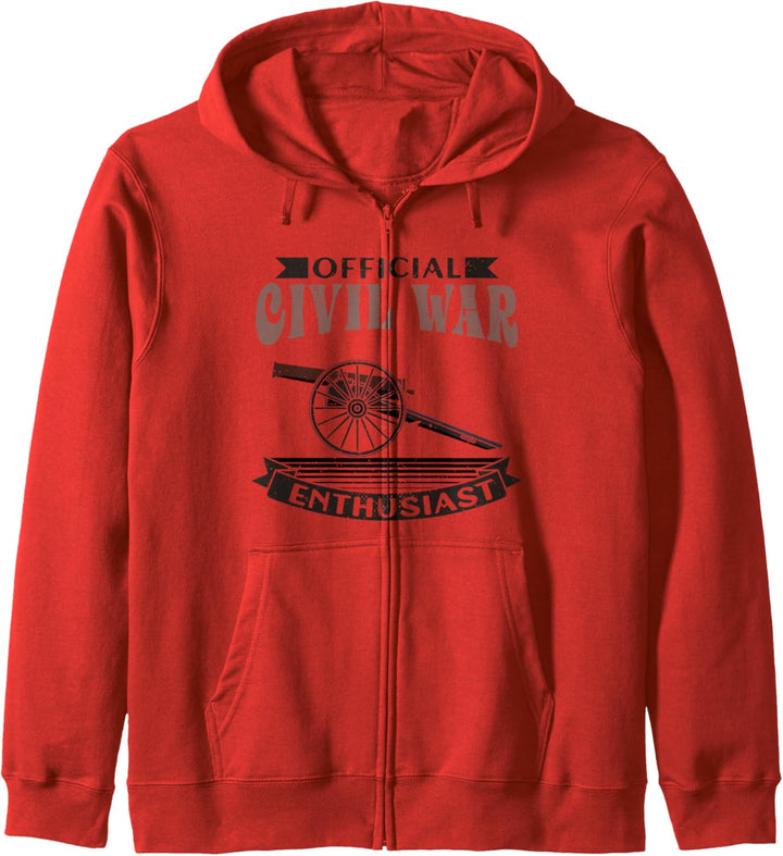 Official Civil War Enthusiast Amerikanischer Bürgerkrieg USA Kapuzenjacke
