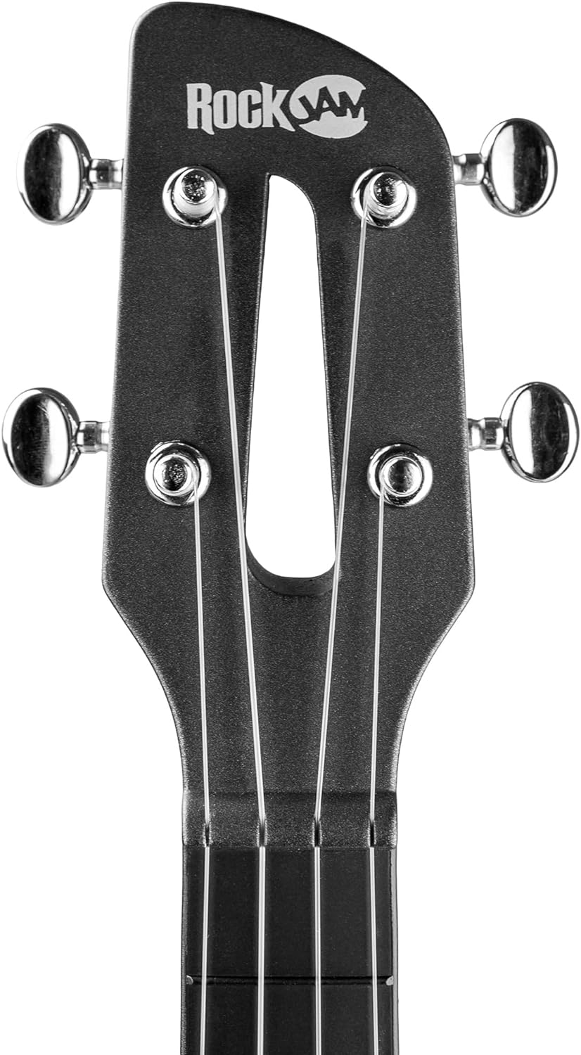 RockJam Carbon Fibre Ukulele with Case schwarz, schwarz