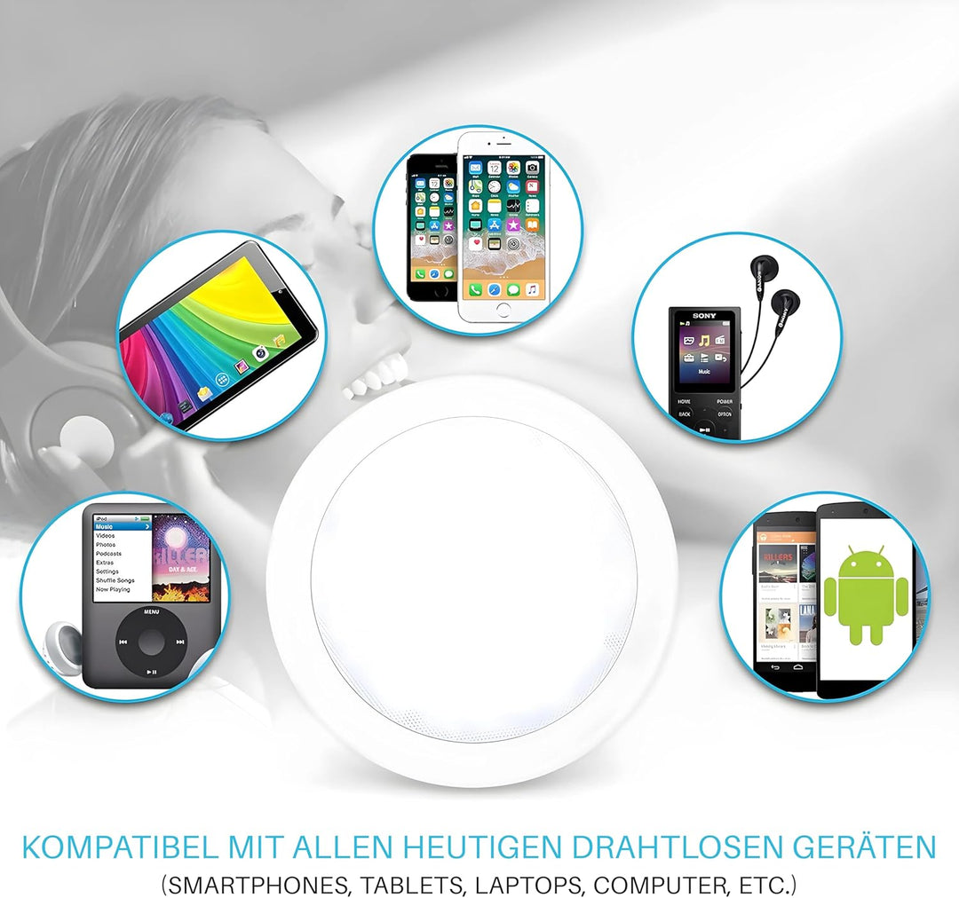Pyle Paar 16,5 cm Bluetooth Flush Mount Unterputzkabel Decken-2-Wege-Universal Home Lautsprecher Sys