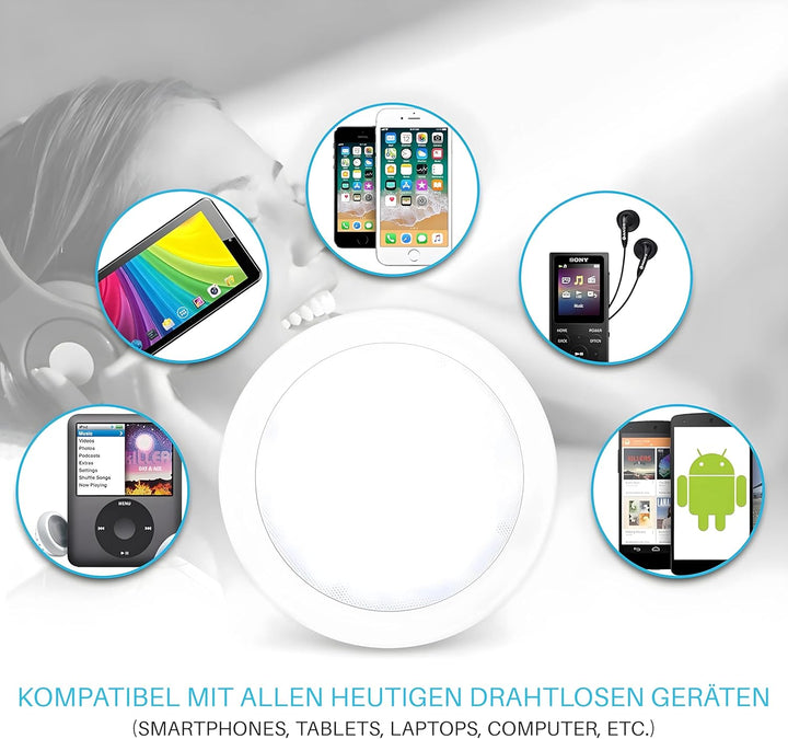 Pyle Paar 16,5 cm Bluetooth Flush Mount Unterputzkabel Decken-2-Wege-Universal Home Lautsprecher Sys
