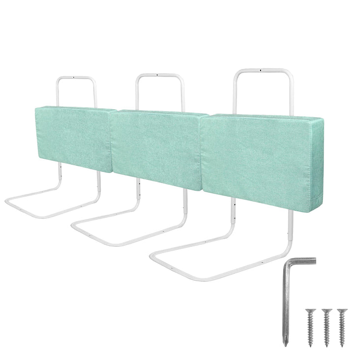 Froadp 180cm Rausfallschutz Beistellbett Leinen Kindersoftpack Bettgitter Tragbare Bettschutzgitter