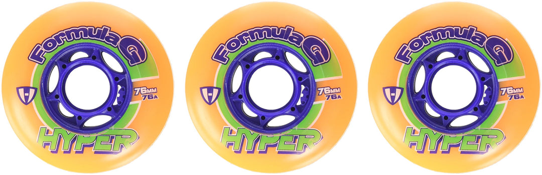 Hyper "Formula G Era – Packung 4 Rollen Orange/Blau 80, Orange/Blau 80