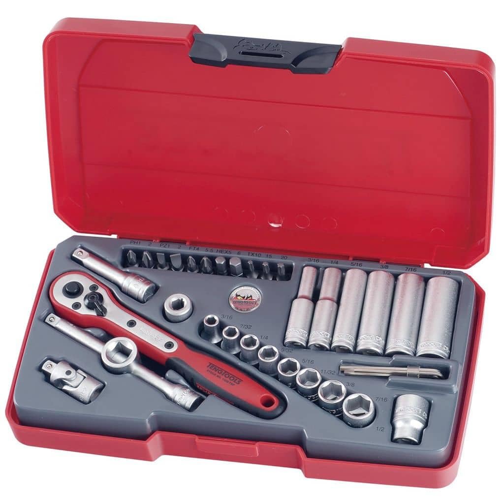 TENG T1435af Socket Set A/f 35 Piece 1/4in Drive