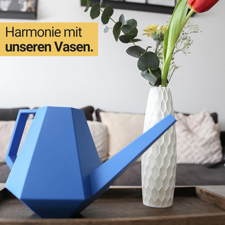 Watering Can by Gazzaladra Design | 100% Recyceltes Material (Blau, 1 Liter) Shapes - Decorations Gi