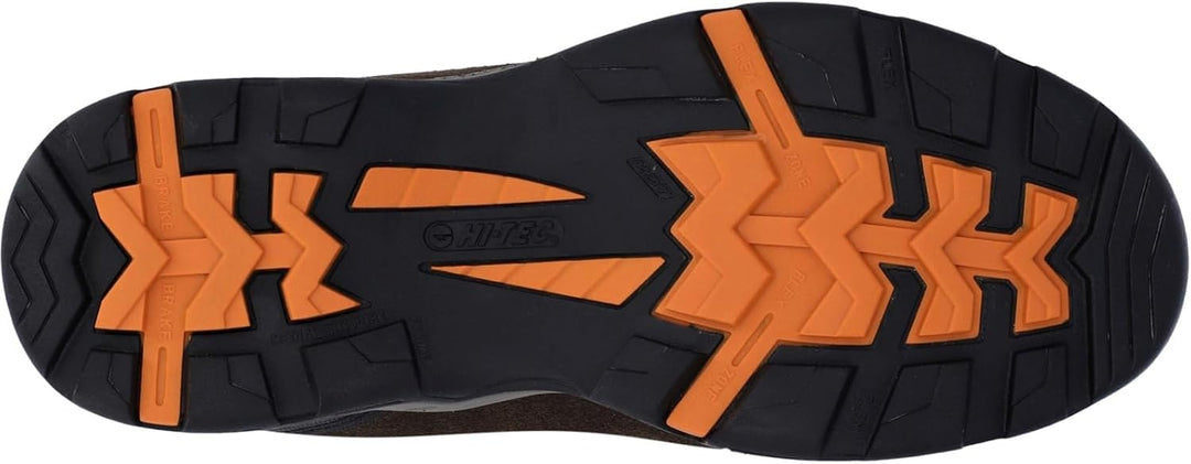 Hi-Tec Storm Wp Herren Walking-Schuh 41 EU Braun Dark Chocolate Dt Taupe Burnt Orange, 41 EU Braun D