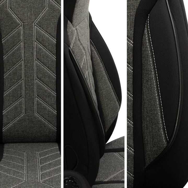 BREMER SITZBEZÜGE Mass Sitzbezüge Schonbezüge für Skoda Superb 3 Typ 3V PLKT204 PLKT204 - Schwarz/An