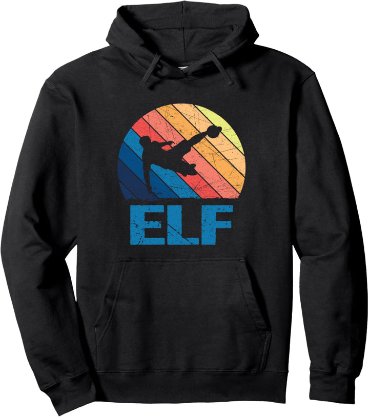 11. Geburtstag Retro Fussball Fan Spieler 11 Jahre Junge Pullover Hoodie
