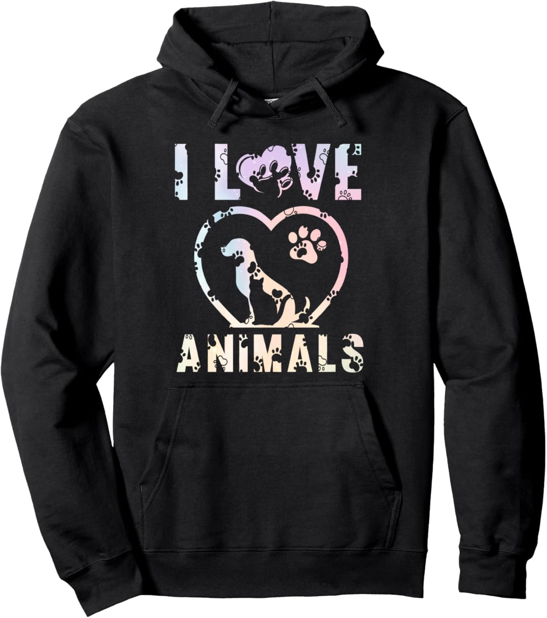 Hund Katze Mutter Tierliebe Pullover Hoodie