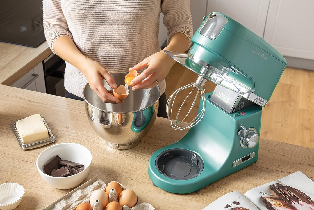 Robuster Handmixer aus Metall, 1000 W, Grün
